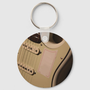 Cute Acoustic Guitar Keychain
