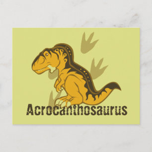 Cute Acrocanthosaurus Postcard