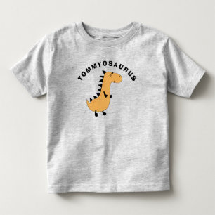 Cute Add Childs Name Dinosaur Gift Toddler T-shirt