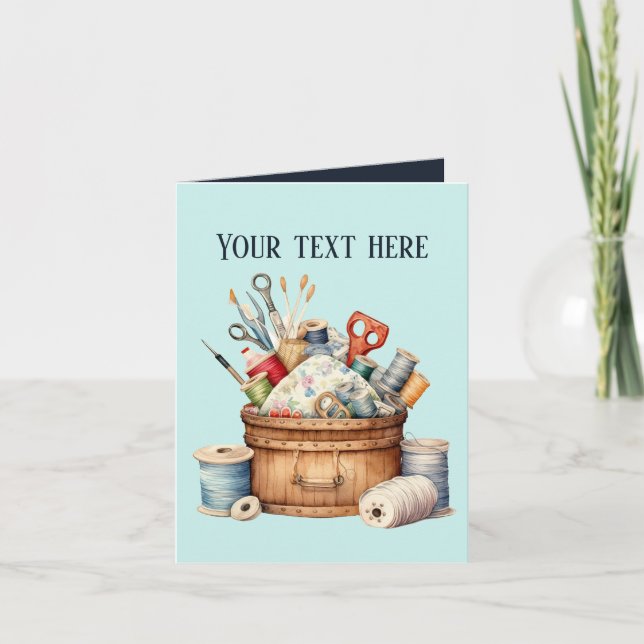 Cute add text flower lovers  card (Front)