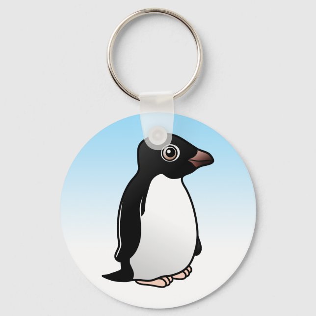 Cute Adelie Penguin Keychain (Front)