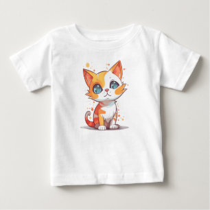 Cute Adorable Brown Cat Baby T-Shirt