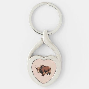Cute & adorable brown Yak Keychain