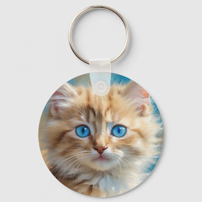 Cute Adorable Cat-37823 Keychain (Front)