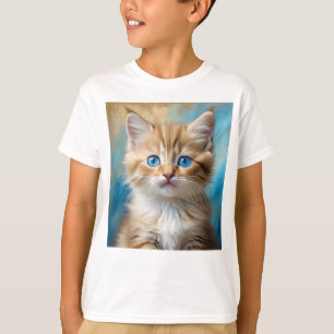 Cute Adorable Cat Portrait  T-Shirt
