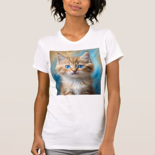 Cute Adorable Cat Portrait T-Shirt