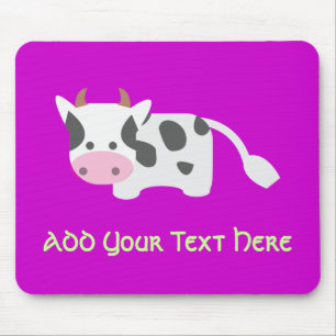 Cute & Adorable Cow Mouse Pad