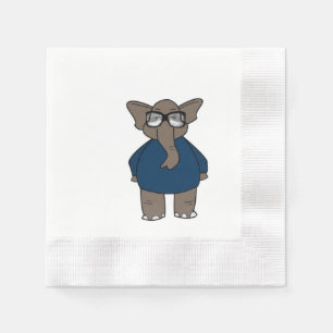 Cute Adorable Elephant Paper Napkins