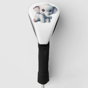 Cute Adorable Kawaii Baby Elephant  Golf Head Cover