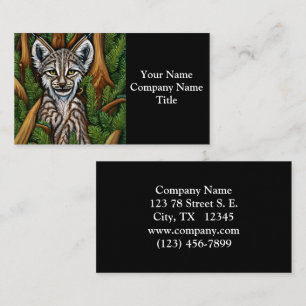 Cute Adorable Little Lynx Kitten Business Card