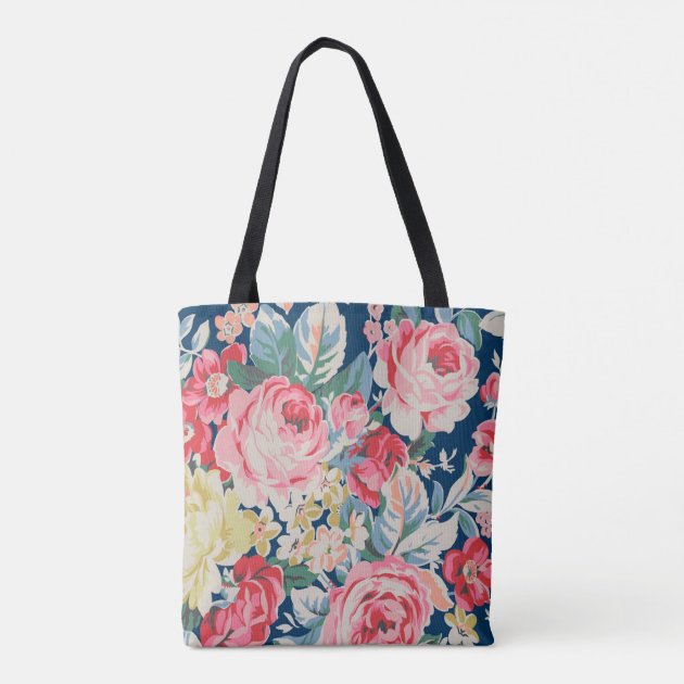 Cute Adorable Modern Blooming Flowers Tote Bag | Zazzle