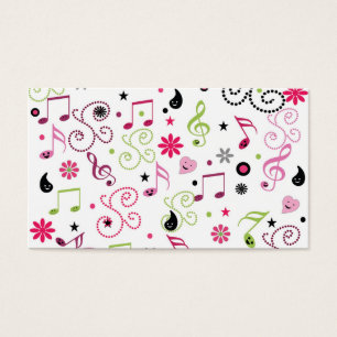 Cute adorable music notes flowers