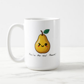 Cute Adorable Peach Fruit Mug