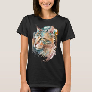 Cute adorable unique original watercolor cat  11 T-Shirt