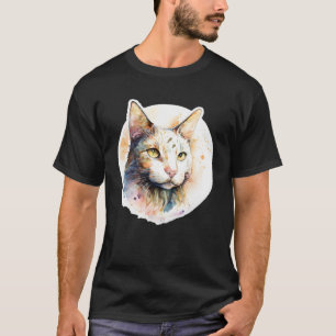 Cute adorable unique original watercolor cat 4 T-Shirt