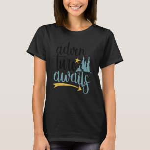 Cute Adventure Awaits Outdoor Camping Hiking Adven T-Shirt