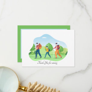 cute adventure trip add sentiment thank you card