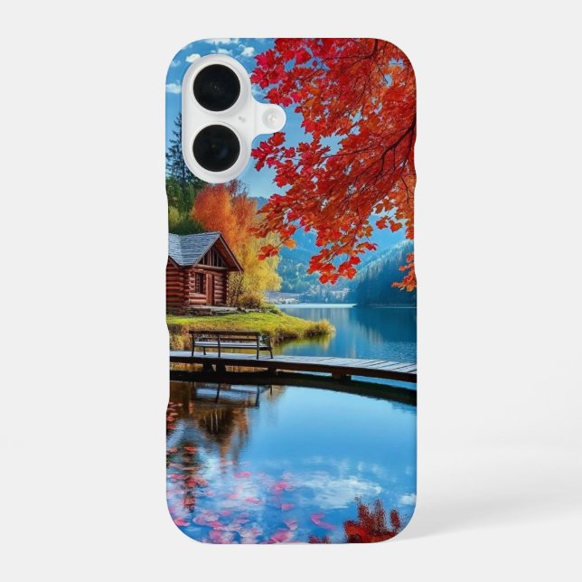 Cute Aesthetic Fall Wallpaper Ideas iPhone Designs 16 Case (Back)