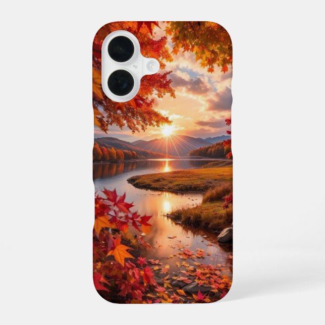 Cute Aesthetic Fall Wallpaper Ideas iPhone Designs 16 Case (Back)