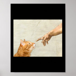 Cute Aesthetic Funny Cat Art Graphic Y2k Teen Girl Poster