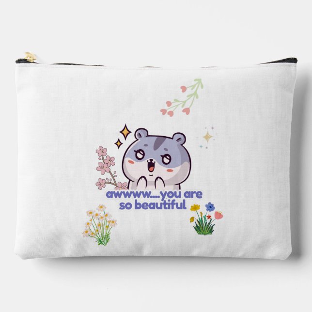 ​Cute Aesthetic Hamster Small Pouch (Front)