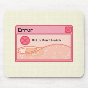 Cute aesthetic pastel pink mouse pad (error)