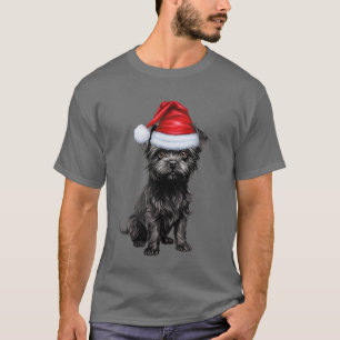 Cute Affenpinscher Dog Lover Funny Christmas T-Shirt