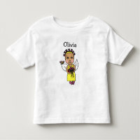 Cute African-American Fairy Whimsical Folk Art