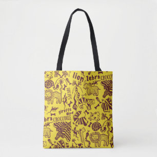 Cute African animals seamless pattern Tote Bag