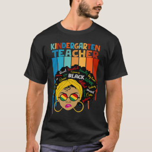 Cute Afro Smart Black History Month For Kindergart T-Shirt