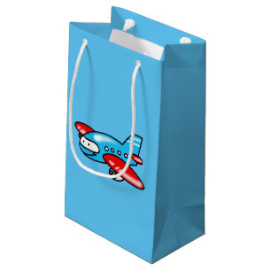 cute airplane cartoon small gift bag
