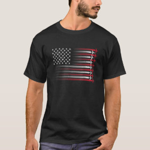 Cute Airplane Pilot Art For Men Women Aviation 4th T-Shirt