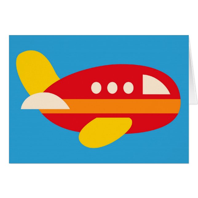 Cute Airplane Transportation Theme Kids Gifts (Front Horizontal)