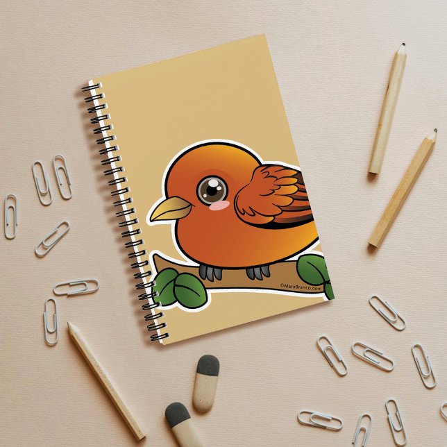 Cute Akepa Notebook (Cute Akepa Notebook by Mara Branco)