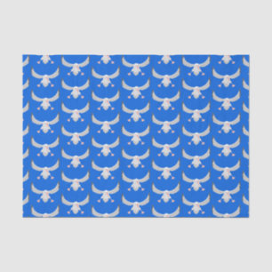 Cute albatross bird flying cartoon illustration tissue paper