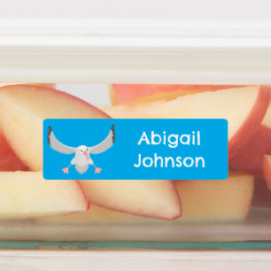 Cute albatross bird flying cartoon personalized