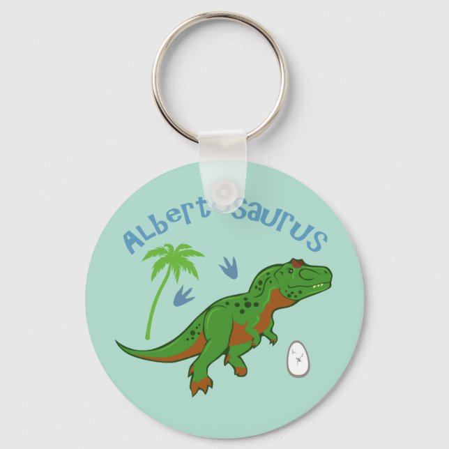 Cute Albertosaurus Keychain (Front)
