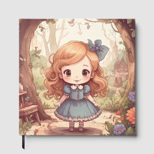 Cute Alice in Wonderland Whimsical Woodland Art Guest Book