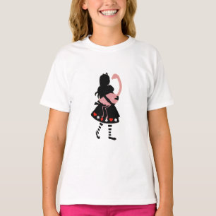 Cute Alice & Pink Flamingo T-Shirt