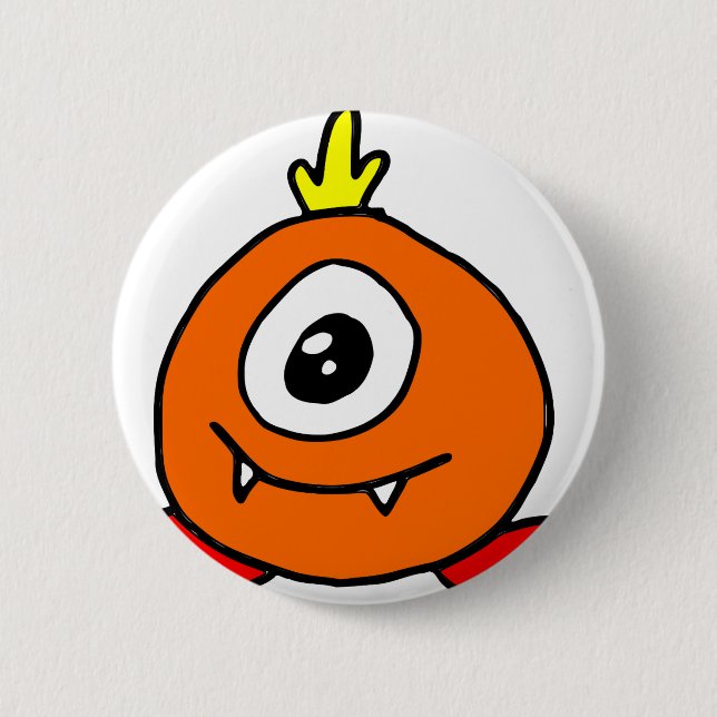 Cute Alien 2 Inch Round Button (Front)
