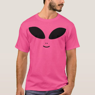 Cute Alien Face Head Green Halloween Costume Party T-Shirt