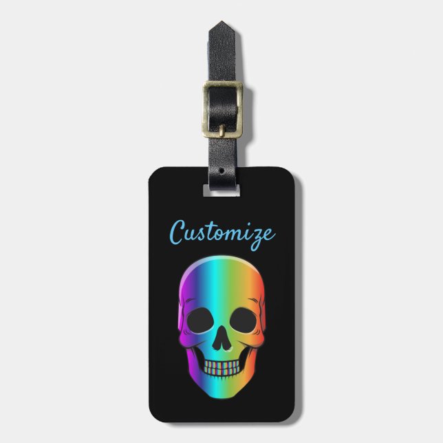 Cute Alien Head Thunder_Cove  Luggage Tag (Front Vertical)