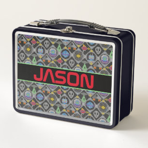 Cute Alien Metal Lunch Box