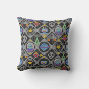 Cute Alien Throw Pillow