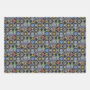Cute Alien Wrapping Paper Sheet