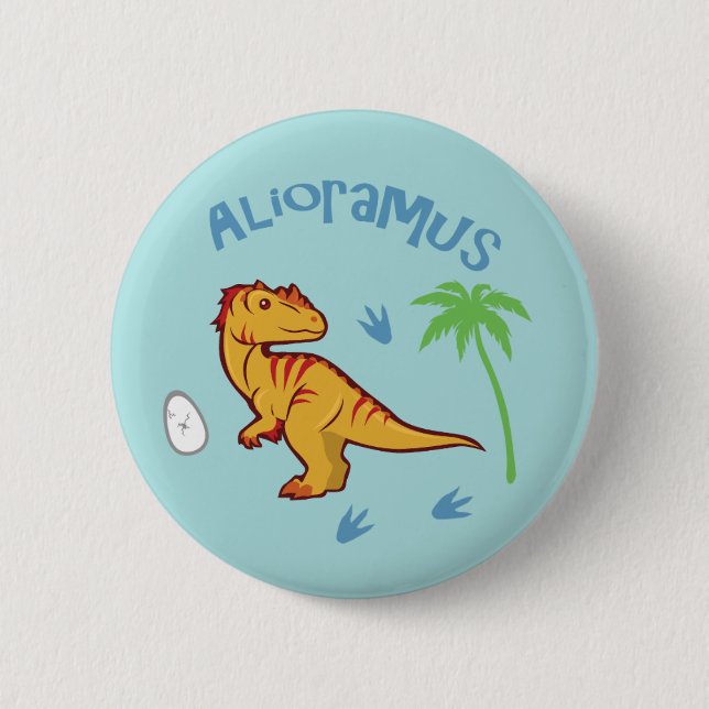 Cute Alioramus 2 Inch Round Button (Front)
