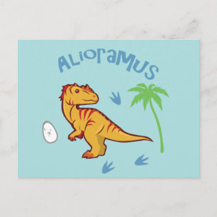 Cute Alioramus Postcard