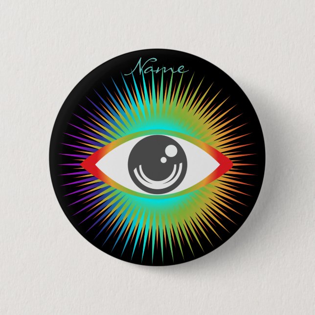 Cute All-seeing Alien Eye Thunder_Cove 2 Inch Round Button (Front)