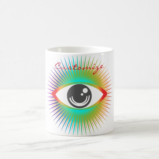 Cute All-seeing Alien Eye Thunder_Cove Coffee Mug (Center)