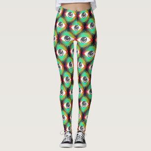 Cute All-seeing Alien Eye Thunder_Cove Leggings